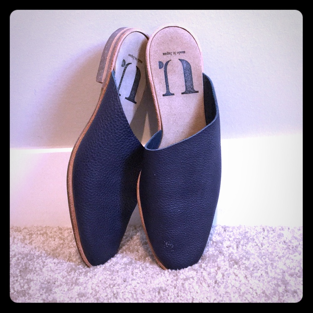 Size 6 Navy Mules by U-Dot